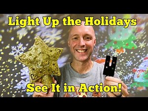 Christmas Magic! Golden LED Tree Topper with 3D Projection Review