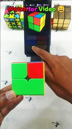 Solve 2×2 Cube Ai App 🤯🥶#rubikscube#cubing#adarshcubers