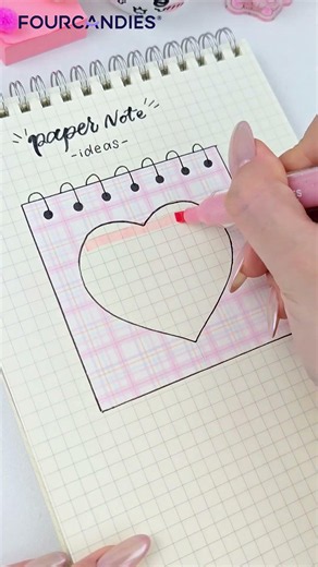 Pink heart sticky note to-do list 💗
