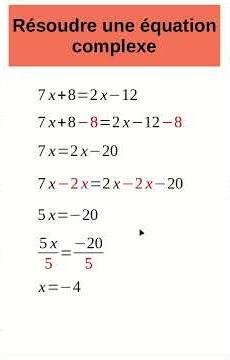 Résoudre des équations complexes #dnb #maths #enseignementagricole