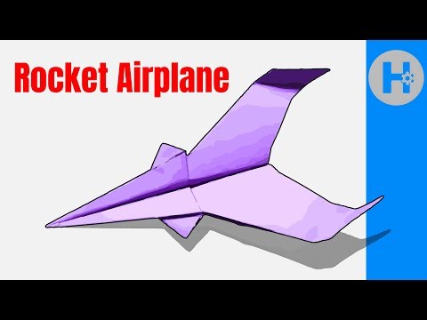 How to Make a PAPER ROCKET AIRPLANE (Very Easy)