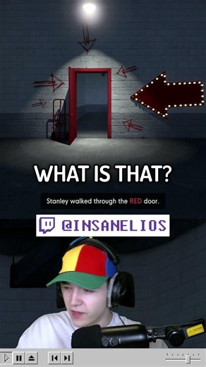 Stanley walked through the RED DOOR.