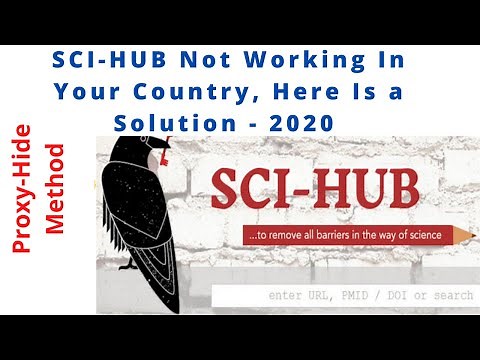 Solution Sci-hub Not Working in Your Country 2021 || Sci hub proxy