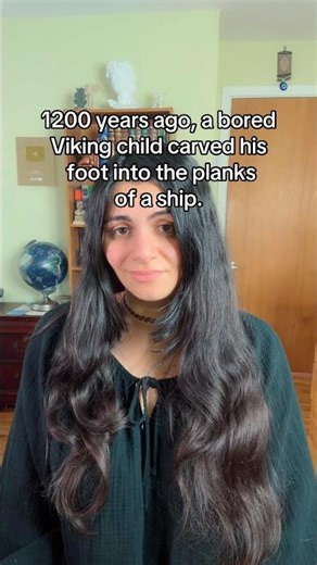 The footprint of a viking child ❤️ #history #art