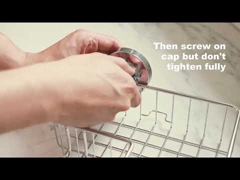 ENCASA Suction Cup Corner Shower Caddy Install Video