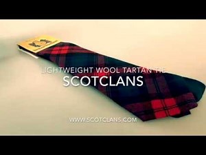Wool Tartan Tie in 500 Tartans from ScotClans