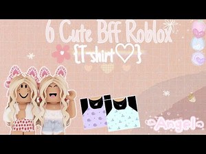 6 Cute bff Roblox t-shirt {free}♡
