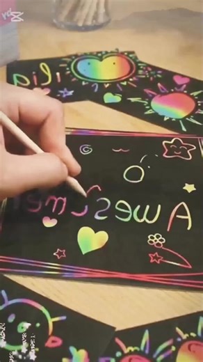 Scratch the page… and discover the color inside