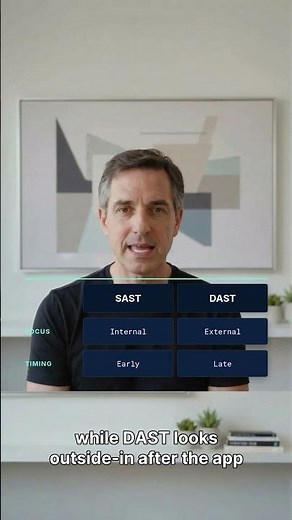SAST vs DAST 🔐 Software Security Made Simple #Shorts
