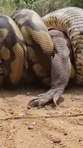 Python Attacks Komodo Dragon – Brutal Constriction and Swallow Begins