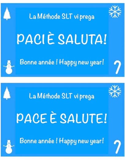 Paci è saluta à tutti pà u 2026! ❤ | La Méthode SLT