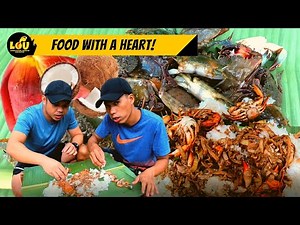 LOU11 Cooking Spicy Crab with Banana Blossom