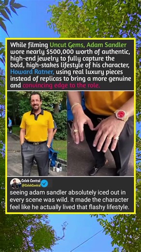 Adam Sandler’s $500,000 Secret On The Set Of Uncut Gems…