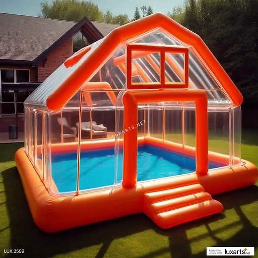 Inflatable Barn Pools | Countryside Charm Meets Summer Relaxation