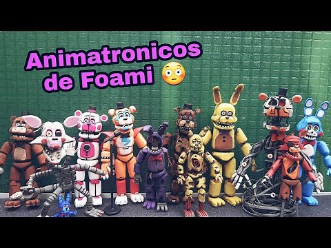 MUÑECOS de FIVE NIGHTS AT FREDDY'S de FOAMI😍 animatronicos de FNAF de FOAMI DYE figuras articuladas