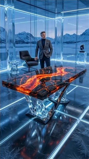 Molten Lava Epoxy Table Transformation 🌋