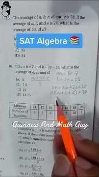 SAT Math - Algebra