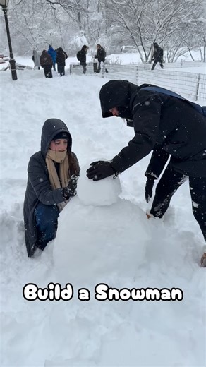 Watching mom and daughter work as a team blessed me. Even adding detail and naming the snow-bear Kevin. #creatingmemories❤️ #moments #momdaughter #nyc #blizzard | Dominic Symes