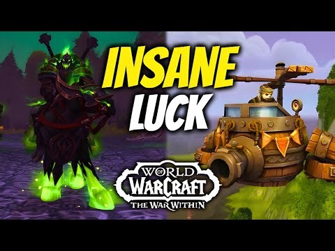 Am I The LUCKIEST WoW Player?! WoW The War Within | WoW Rare Mounts Drops