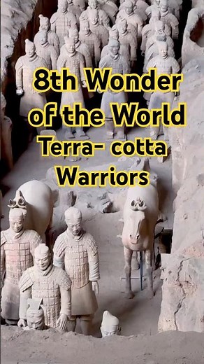 Terracotta Warriors 😮The eight wonders of the world🥳Life size 6000 + pottery Army 3rd century BCE