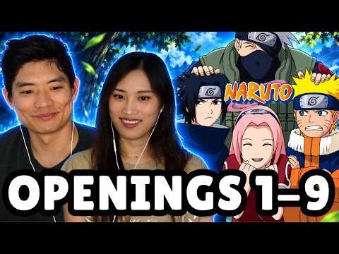 🔥 HER FIRST TIME WATCHING ALL THE NARUTO OPENINGS!!!