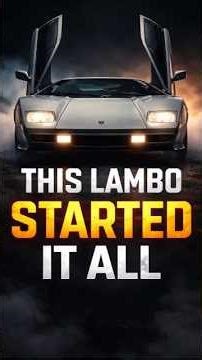 The Lambo That Rewrote History #countach #lamborghini