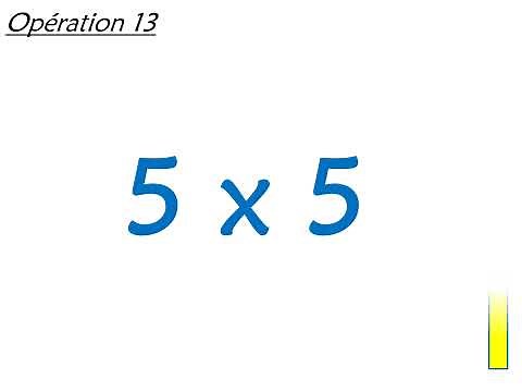 Calcul mental CM1 Connaître les tables de multiplication de 0 à 5 1