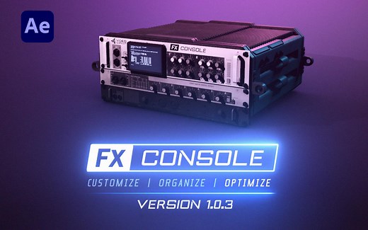【AE教学】提高效率神器FXConsole_04安装以及使用方法