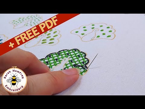 FIVE pretty stitches for filling open shapes | Hand Embroidery stitches for beginners tutorial
