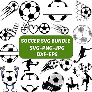 Soccer SVG Bundle: Monogram, Designs, Team Graphics (digital Download) - Etsy