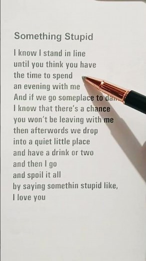 SOMETHING STUPID LYRICS ROBBIE WILLIAN & NICOLE KIDMAN #robbiewillian #nicolekidman #songlyrics