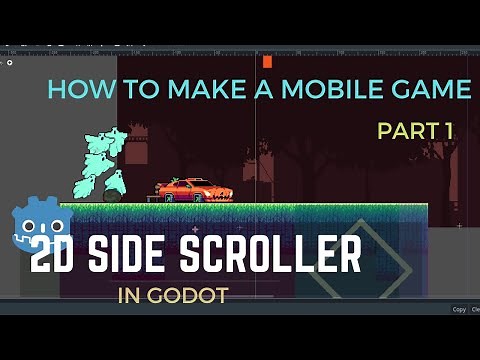 Make a 2D SIDE SCROLLER GAME in GODOT! (tutorial part 1)