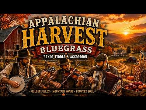 Appalachian Harvest Bluegrass 🍂🪕 | Banjo, Fiddle & Accordion for Golden Country Days
