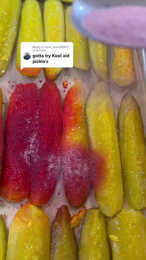 Tropical Punch Freeze Dried Pickles Experiment