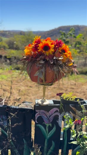 3.8K views · 201 reactions | Paper mache pumpkin with florals and mounted to a silver dish. I used paint pixie paints for this. #paintpixie | The crafty brother | Facebook