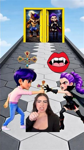 POV Vampire Rumi Vs Wolf Jinu! KPop Demon Hunters #shorts