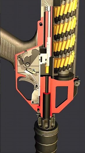 Inside a Gun | 3D Animation Breakdown | How Firearms Work in Real-Time & Slow Motion