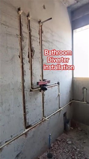 Bathroom Diverter installation #plumbervishal #plumbing