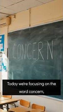 concern - Vocabtube Word Meaning Video