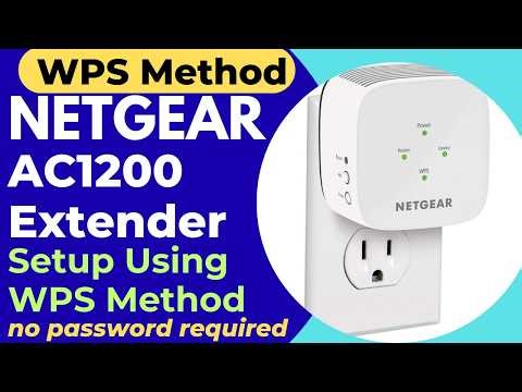 Netgear ac1200 wifi Range Extender Setup using WPS button | Netgear EX5000 Setup using WPS method