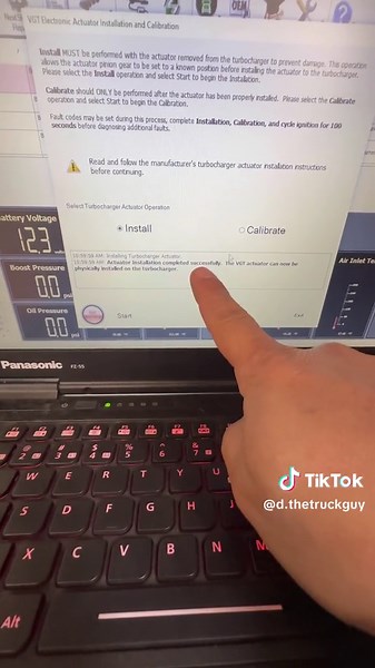 VGT actuator install and calibration. Quick fast 💨💨💨 and in a hurry #comeoverhere #dieseltech #diesel #Customerstates #dieselmechanic #truckmechanic #trucker #trucking #bigrig #semitruck #mechanic (#Sponsored All procedures shown in this video are for demonstration purposes only. Please review the JPRO user guide and/or OE documentation to ensure you are following proper diagnostic and repair procedures.)