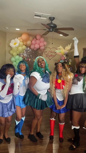 Colorful Sailor Moon Costume Performance
