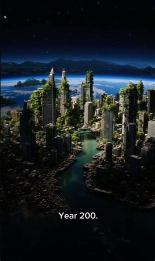 AI Simulated Earth Without Humans #AI #Simulation #Earth #Dystopia #Shorts