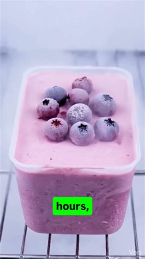 Homemade creamy blueberry 🫐 Ice cream