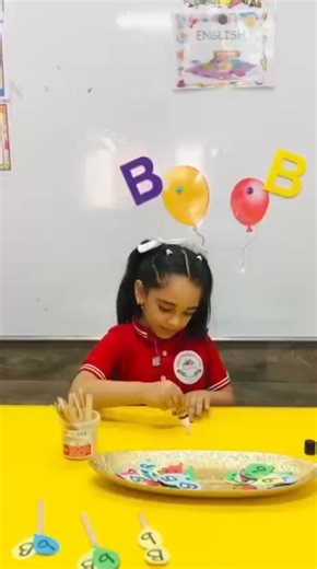 : Balloon Gluing Activity – Number 2 🟡🟠 Two Balloons – Letter Kg 1 A⭐⭐ Miss Duaa Abu Hanieh | روضة فلسطين -palestinekindergarten