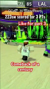 Comeback of a century Roblox basketball part 2