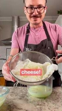 Homemade Ricotta — Easier Than It Sounds 🧀 | If You Have Time #cheeselovers #cooking