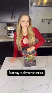 Best way to pit your cherries This video was created by Network Media and Tommy Wind | Tips, Tricks & Funny Clips