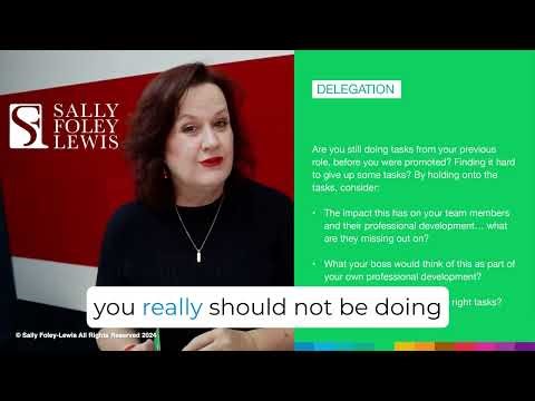 Delegation Coaching Card | Sally Foley-Lewis