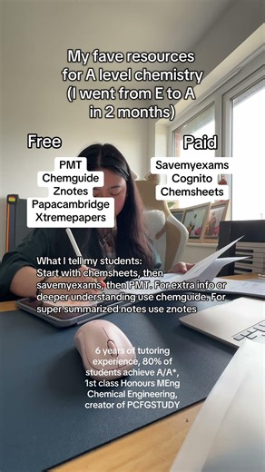 Comment what exam board you’re doing #study #alevels #revision #y13 #alevelchem